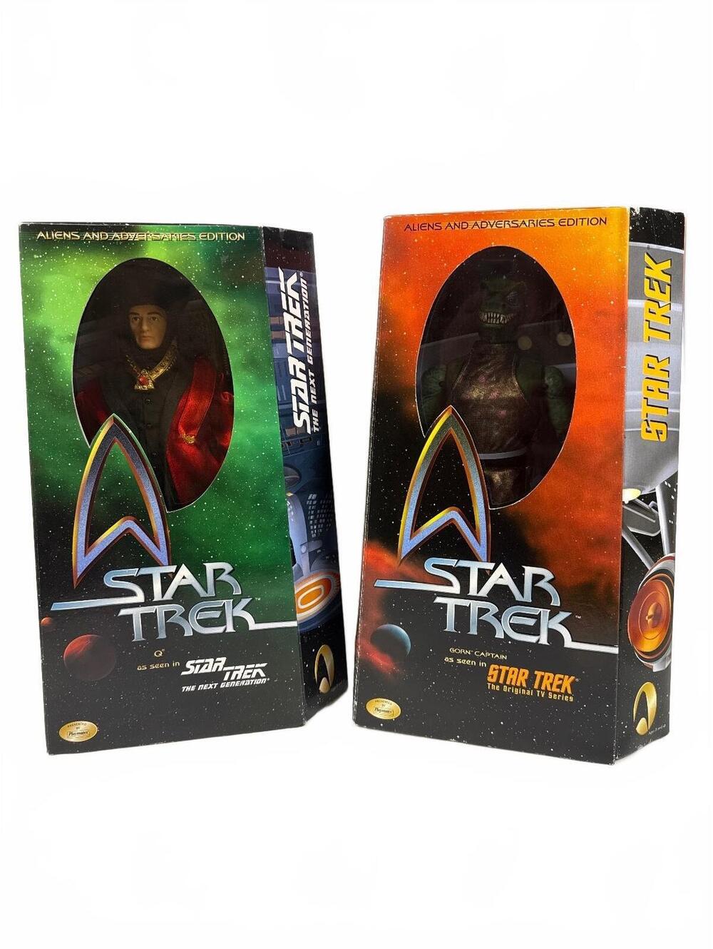 Star Trek Aliens and Adversaries Edition Action Figures - Q and Gorn Captain
